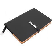 Notatnik A5 w linie ELEGANCE Pierre Cardin - czarny