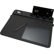 Podkładka pod mysz z ładowarką indukcyjną TAPIS Pierre Cardin - czarny