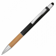 Długopis plastikowy touch pen TRIPOLI - czarny
