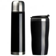 Zestaw termos 500 ml i kubek termiczny 450 ml SPLIT - czarny