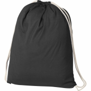 Worek bawełniany 140 g/m2 BUDAPEST - czarny