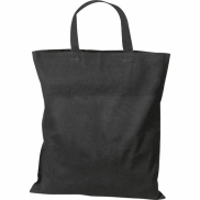 Torba bawełniana z krótkimi uszami 140 g/m2 BREGENZ - czarny