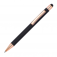 Długopis metalowy touch pen soft touch MIRAMAR - czarny