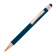 Długopis metalowy touch pen soft touch MIRAMAR - granatowy