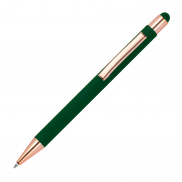 Długopis metalowy touch pen soft touch MIRAMAR - ciemnozielony