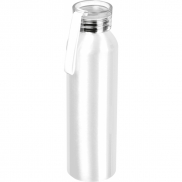 Butelka z aluminium z recyklingu CORK 600 ml - biały