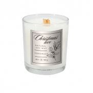 Świeca sojowa 190g Christmas love - przeźroczysty
