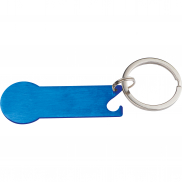 Brelok metalowy otwieracz do butelek STICKIT - niebieski