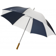 Parasol golfowy Karl 30'' z drewnianą rączką, niebieski, biały