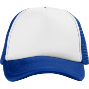 Czapka 5-panelowa Trucker 100 g/m², niebieski, biały
