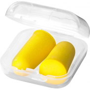 Zatyczki do uszu Traveler w etui, żółty