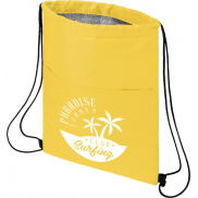 Torba chłodząca na 12 puszek Oriole ściągana sznurkiem, żółty