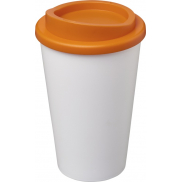 Kubek termiczny z serii Americano® o pojemności 350 ml, biały, pomarańczowy
