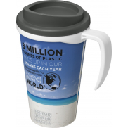 Kubek termiczny z serii Brite-Americano Grande o pojemności 350 ml, biały, szary