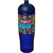 Bidon H2O Tempo® o pojemności 700 ml z wypukłym wieczkiem, niebieski