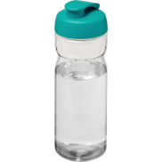 Bidon H2O Base® o pojemności 650 ml z wieczkiem zaciskowym, biały, niebieski