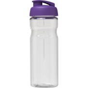 Bidon H2O Base® o pojemności 650 ml z wieczkiem zaciskowym, biały, fioletowy
