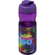 Bidon H2O Base® o pojemności 650 ml z wieczkiem zaciskowym, fioletowy