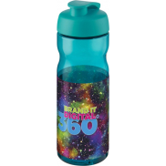 Bidon H2O Base® o pojemności 650 ml z wieczkiem zaciskowym, niebieski
