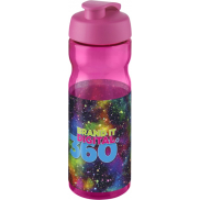 Bidon H2O Base® o pojemności 650 ml z wieczkiem zaciskowym, różowy