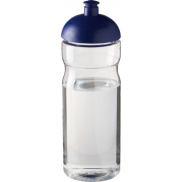 Bidon H2O Base® o pojemności 650 ml z wypukłym wieczkiem, biały, niebieski