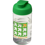 Bidon H2O Bop® o pojemności 500 ml z wieczkiem zaciskowym, biały, zielony