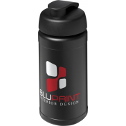 Bidon Baseline® Plus o pojemności 500 ml z wieczkiem zaciskowym, czarny