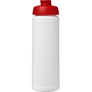 Bidon Baseline® Plus o pojemności 750 ml z wieczkiem zaciskowym, biały, czerwony