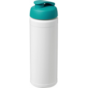 Bidon Baseline® Plus o pojemności 750 ml z wieczkiem zaciskowym, biały, niebieski