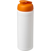 Bidon Baseline® Plus o pojemności 750 ml z wieczkiem zaciskowym, biały, pomarańczowy