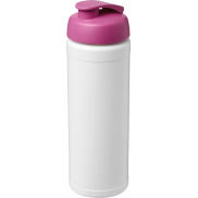 Bidon Baseline® Plus o pojemności 750 ml z wieczkiem zaciskowym, biały, różowy