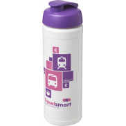 Bidon Baseline® Plus o pojemności 750 ml z wieczkiem zaciskowym, biały, fioletowy