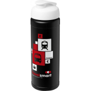 Bidon Baseline® Plus o pojemności 750 ml z wieczkiem zaciskowym, czarny, biały
