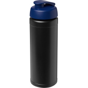 Bidon Baseline® Plus o pojemności 750 ml z wieczkiem zaciskowym, czarny, niebieski