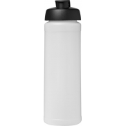 Bidon Baseline® Plus o pojemności 750 ml z wieczkiem zaciskowym, biały, czarny