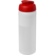 Bidon Baseline® Plus o pojemności 750 ml z wieczkiem zaciskowym, biały, czerwony
