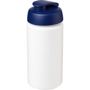 Bidon Baseline® Plus o pojemności 500 ml z wieczkiem zaciskowym i uchwytem, biały, niebieski