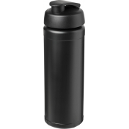 Bidon Baseline® Plus o pojemności 750 ml z wieczkiem zaciskowym i uchwytem, czarny