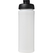 Bidon Baseline® Plus o pojemności 750 ml z wieczkiem zaciskowym i uchwytem, biały, czarny