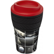 Kubek termiczny z serii Brite-Americano® tyre o pojemności 350 ml, czerwony