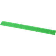 Linijka Renzo o długości 30 cm wykonana z tworzywa sztucznego, zielony