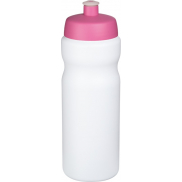 Bidon Baseline® Plus o pojemności 650 ml, biały, różowy