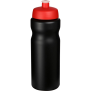 Bidon Baseline® Plus o pojemności 650 ml, czarny, czerwony