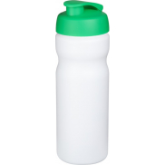 Bidon Baseline® Plus o pojemności 650 ml z otwieranym wieczkiem, biały, zielony