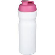 Bidon Baseline® Plus o pojemności 650 ml z otwieranym wieczkiem, biały, różowy