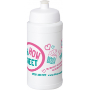 Bidon Baseline® Plus o pojemności 500 ml z wieczkiem sportowym, biały