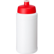 Bidon Baseline® Plus o pojemności 500 ml z wieczkiem sportowym, biały, czerwony