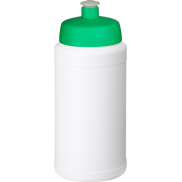 Bidon Baseline® Plus o pojemności 500 ml z wieczkiem sportowym, biały, zielony