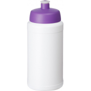 Bidon Baseline® Plus o pojemności 500 ml z wieczkiem sportowym, biały, fioletowy