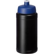 Bidon Baseline® Plus o pojemności 500 ml z wieczkiem sportowym, czarny, niebieski